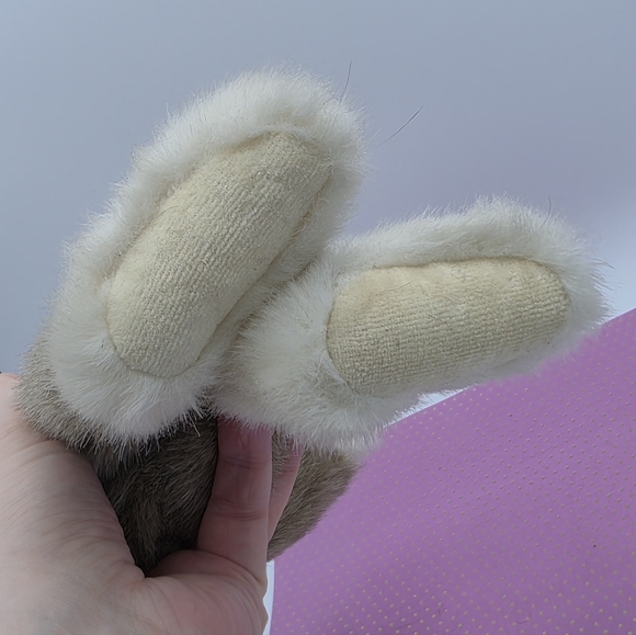 Vintage Boyds Collection Jointed Bunny Brown & White Plush - Picture 4 of 6